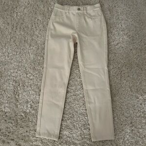 Uniqlo Women's Ultra Stretch Leggings Pants, Cream, Size XXS